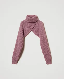 Coprispalle In Maglia Misto Mohair