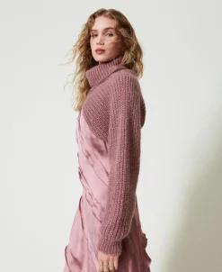 Coprispalle In Maglia Misto Mohair