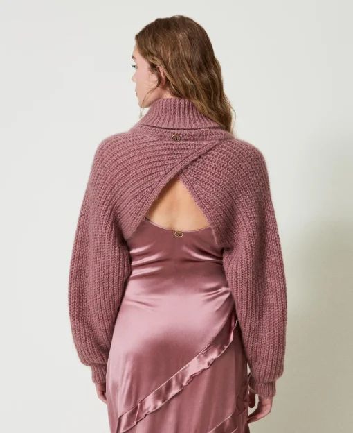Coprispalle In Maglia Misto Mohair