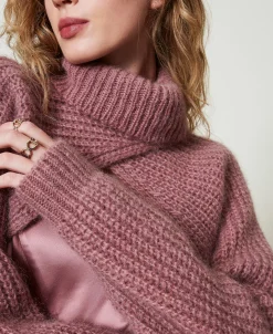 Coprispalle In Maglia Misto Mohair