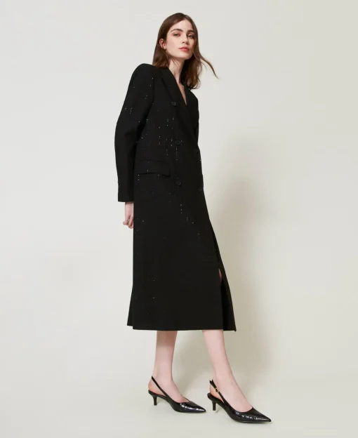 Décolleté Sling Back A Stampa Cocco