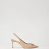 Décolleté Sling Back In Vernice