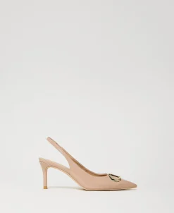 Décolleté Sling Back In Vernice