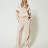 Felpa Con Cappuccio E Pantaloni A Palazzo