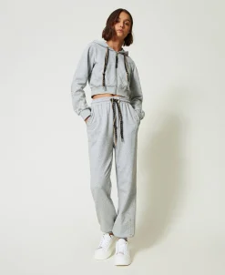 Felpa Cropped MYFO Con Stampa Glitter