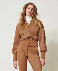 Felpa In Tessuto Scuba Jacquard