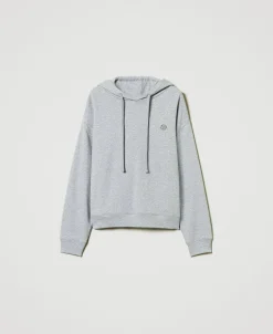 Felpa Over Con Charm Oval T