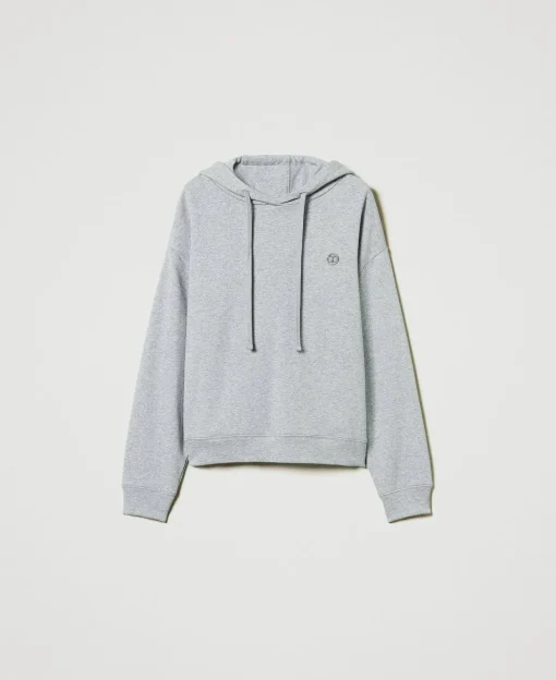 Felpa Over Con Charm Oval T