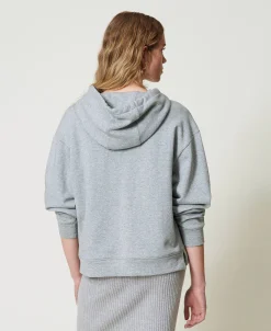 Felpa Over Con Charm Oval T