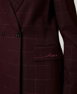 Giacca Blazer Check Con Lurex