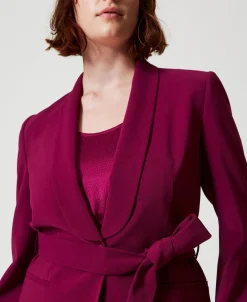 Giacca Blazer Con Cintura E Catena Oval T