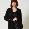 Giacca Blazer Con Cinturino Oval T