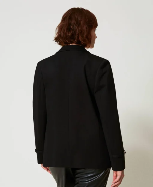 Giacca Blazer Con Cinturino Oval T