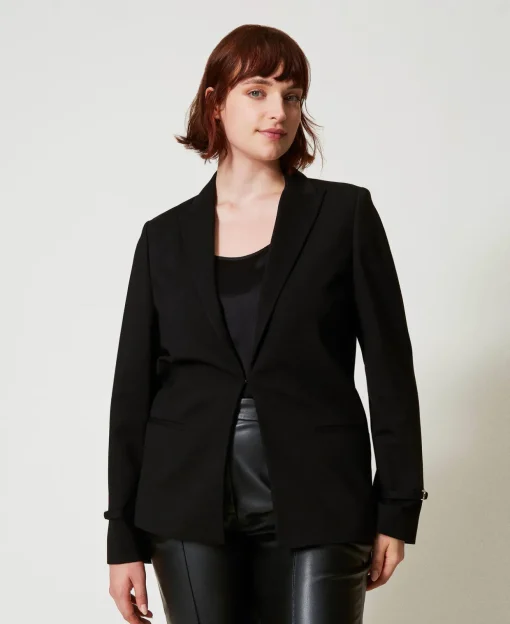 Giacca Blazer Con Cinturino Oval T