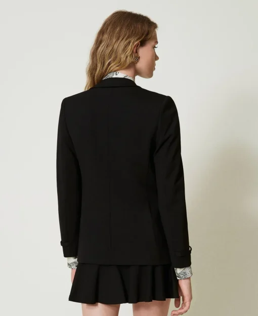 Giacca Blazer Con Cinturino Oval T