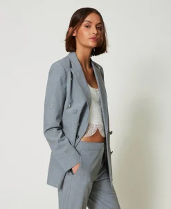 Giacca Blazer Con Ricami A Mano