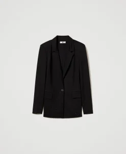 Giacca Blazer Con Strass Dégradé