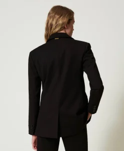 Giacca Blazer Con Strass Dégradé