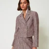 Giacca Blazer In Bouclé E Lurex