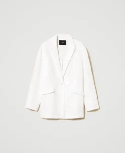 Giacca Blazer In Full Paillettes