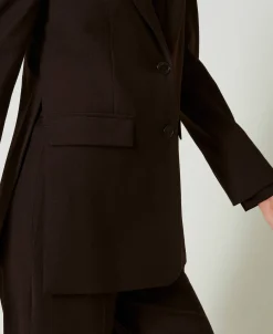 Giacca Blazer In Lana Stretch