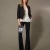 Giacca Blazer In Serge Misto Lana