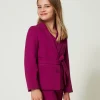 Giacca Blazer Monopetto Con Cintura