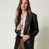 Giacca Blazer MYFO Effetto Pelle