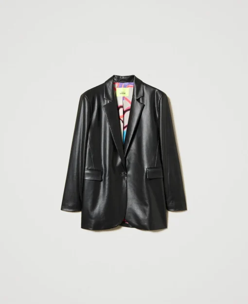 Giacca Blazer MYFO Effetto Pelle