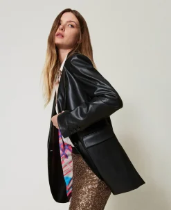Giacca Blazer MYFO Effetto Pelle