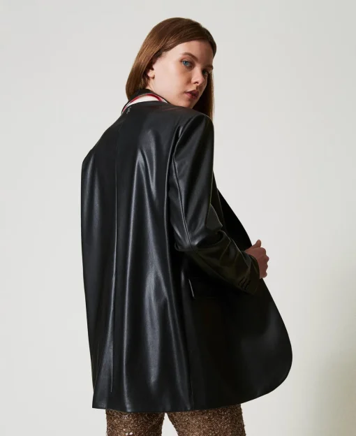 Giacca Blazer MYFO Effetto Pelle