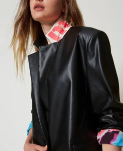 Giacca Blazer MYFO Effetto Pelle