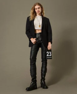 Giacca Blazer Sartoriale In Serge Misto Lana