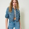 Giacca In Jeans Con Tasche