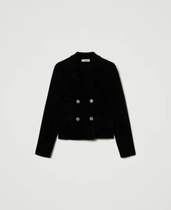 Giacca In Maglia Con Bottoni Oval T