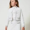 Giacca In Maglia Jacquard Con Oval T