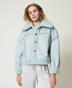 Giacca Reversibile Con Faux Fur