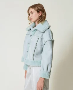 Giacca Reversibile Con Faux Fur