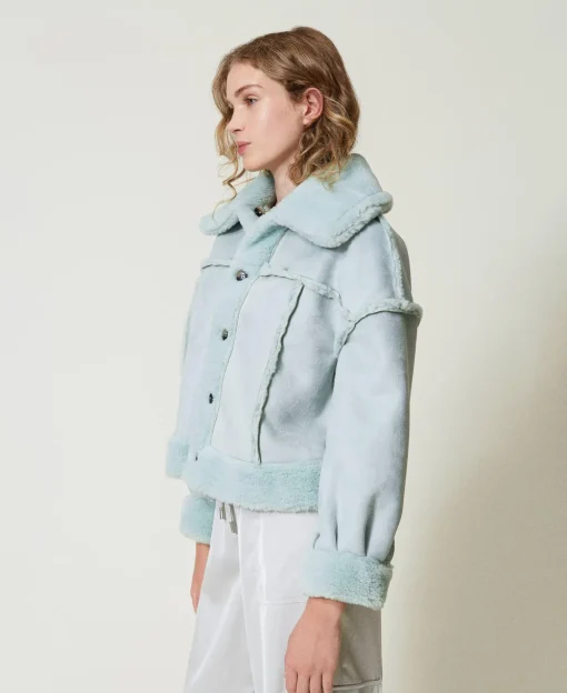 Giacca Reversibile Con Faux Fur