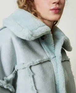 Giacca Reversibile Con Faux Fur