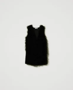 Gilet Con Piume