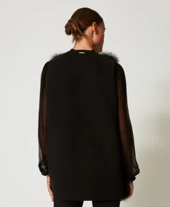 Gilet Con Piume