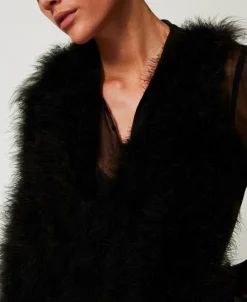 Gilet Con Piume