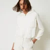 Gilet Imbottito Con Trecce