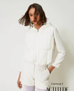 Gilet Imbottito Con Trecce