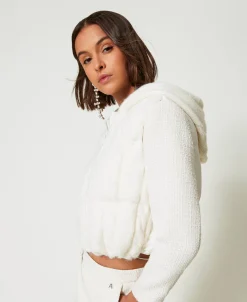 Gilet Imbottito Con Trecce