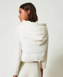 Gilet Imbottito Con Trecce