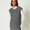 Gilet In Maglia Bouclé Riciclata