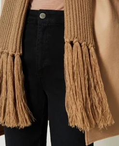 Gilet In Panno Con Frange