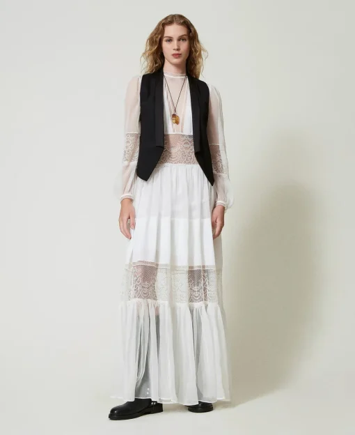 Gilet In Serge Misto Lana